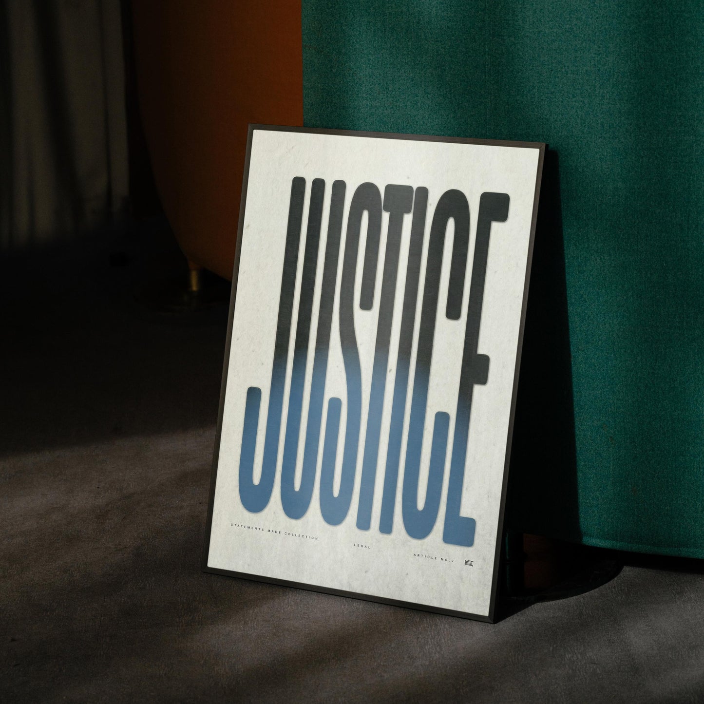 JUSTICE | Law Poster, Lawyer Decor, Law Student Gift, Attorney Office Decor, Typography Print