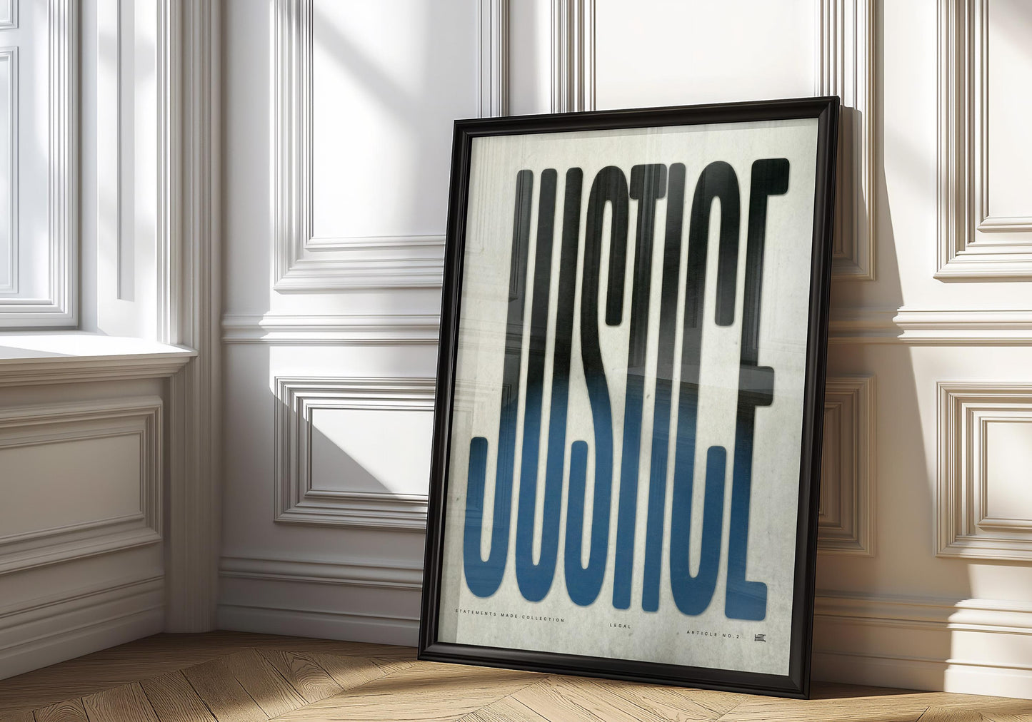 JUSTICE | Law Poster, Lawyer Decor, Law Student Gift, Attorney Office Decor, Typography Print