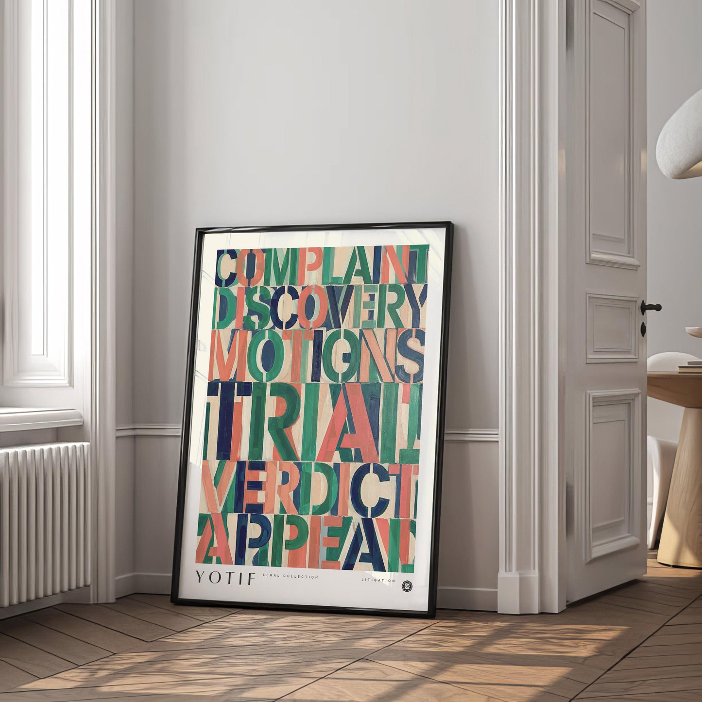 Process of Litigation | Law Wall Art Poster, Law Student Gift, Lawyer Gift, Attorney Office Decor