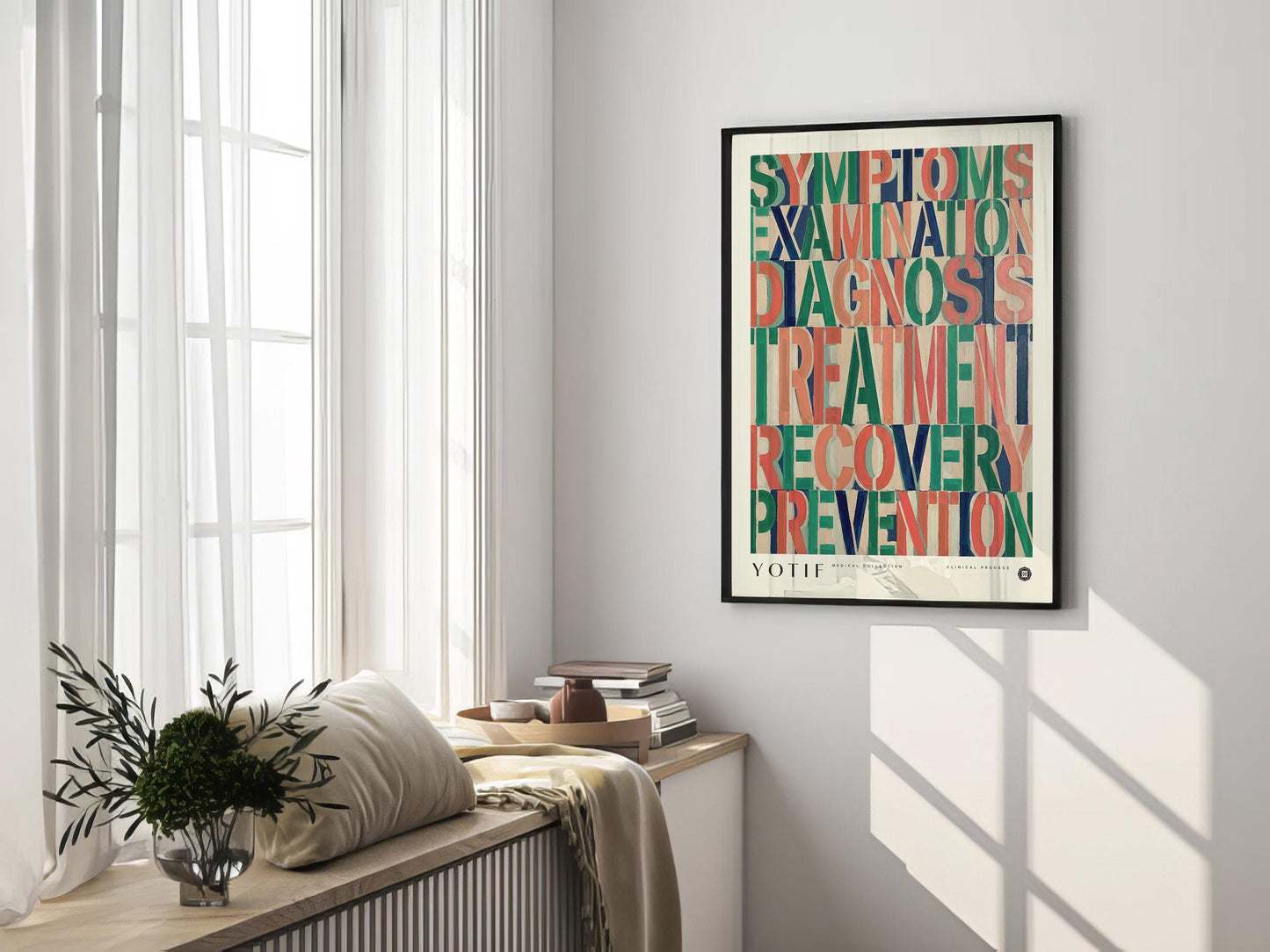 Clinical Process | Medical Wall Art Poster, Doctor Office Print, Med School Grad Gift, Nurse Gift, Medicine Decor, Typography Design