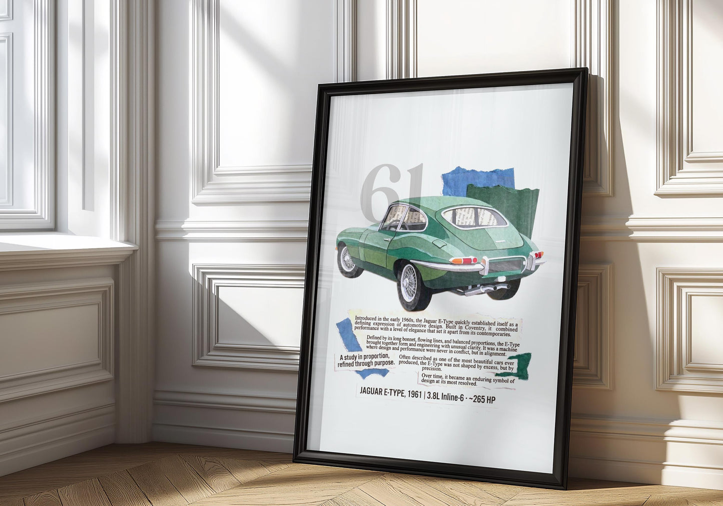 1961 Jaguar E-Type Collage