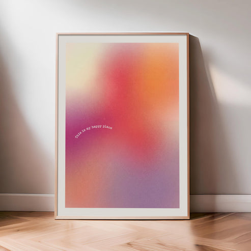 Gradient Aura Print No.1 | Mental Health Wall Decor, Dopamine decor, Abstract Poster, Home Office, Motivational Posters, Inspirational Quote
