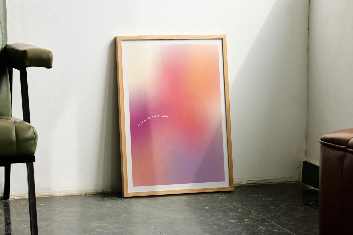 Gradient Aura Print No.1 | Mental Health Wall Decor, Dopamine decor, Abstract Poster, Home Office, Motivational Posters, Inspirational Quote