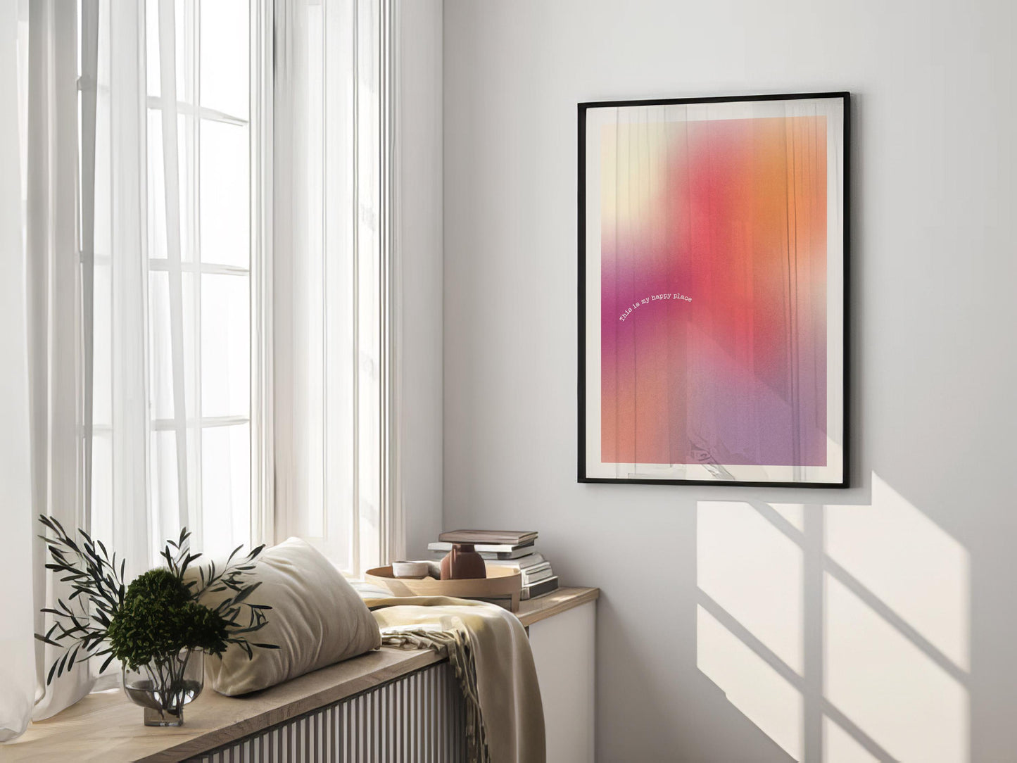 Gradient Aura Print No.1 | Mental Health Wall Decor, Dopamine decor, Abstract Poster, Home Office, Motivational Posters, Inspirational Quote