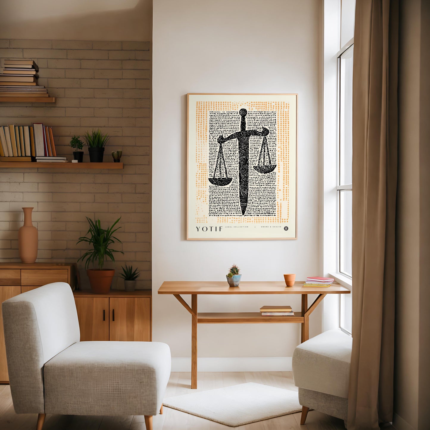 Sword & Scales Print, Law Poster, Lawyer Office Decor, Justice Wall Art, Law Student Gift, Lawyer Gift, Attorney Office Decor