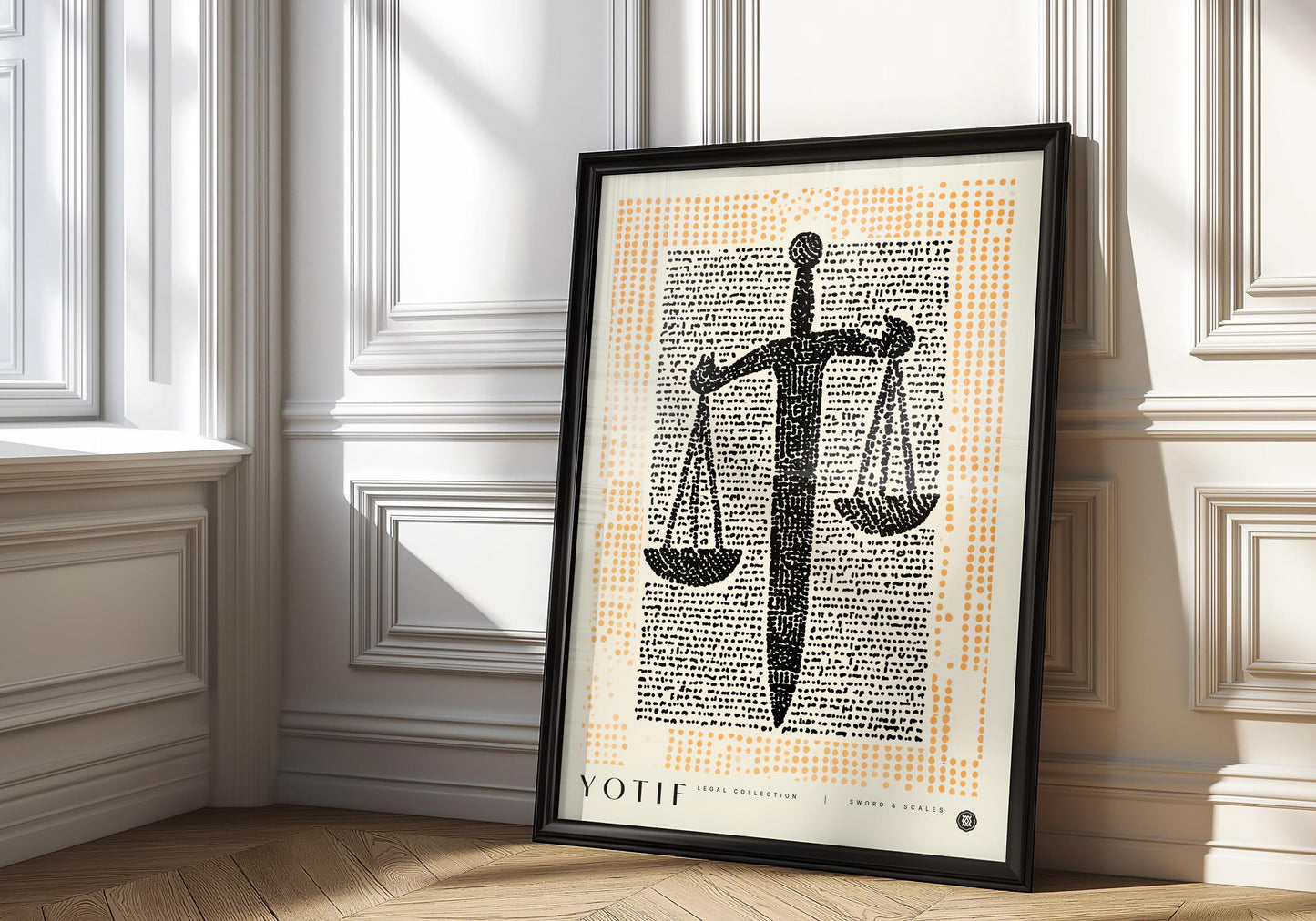 Sword & Scales Print, Law Poster, Lawyer Office Decor, Justice Wall Art, Law Student Gift, Lawyer Gift, Attorney Office Decor