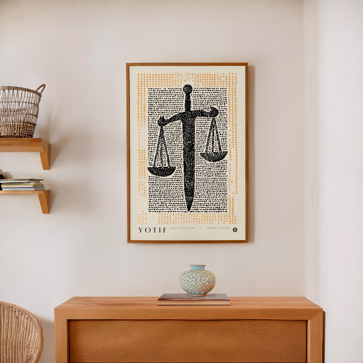 Sword & Scales Print, Law Poster, Lawyer Office Decor, Justice Wall Art, Law Student Gift, Lawyer Gift, Attorney Office Decor