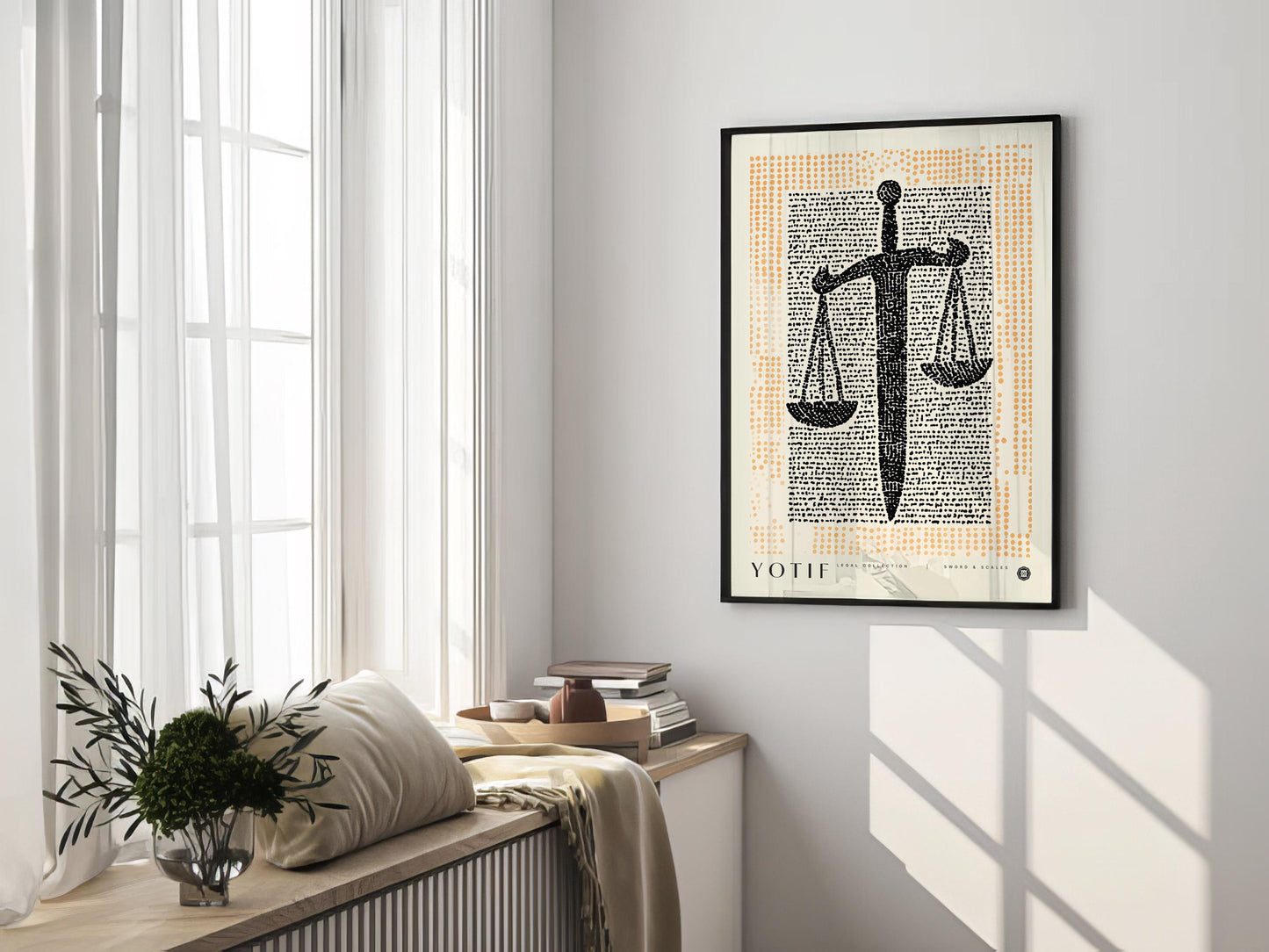 Sword & Scales Print, Law Poster, Lawyer Office Decor, Justice Wall Art, Law Student Gift, Lawyer Gift, Attorney Office Decor