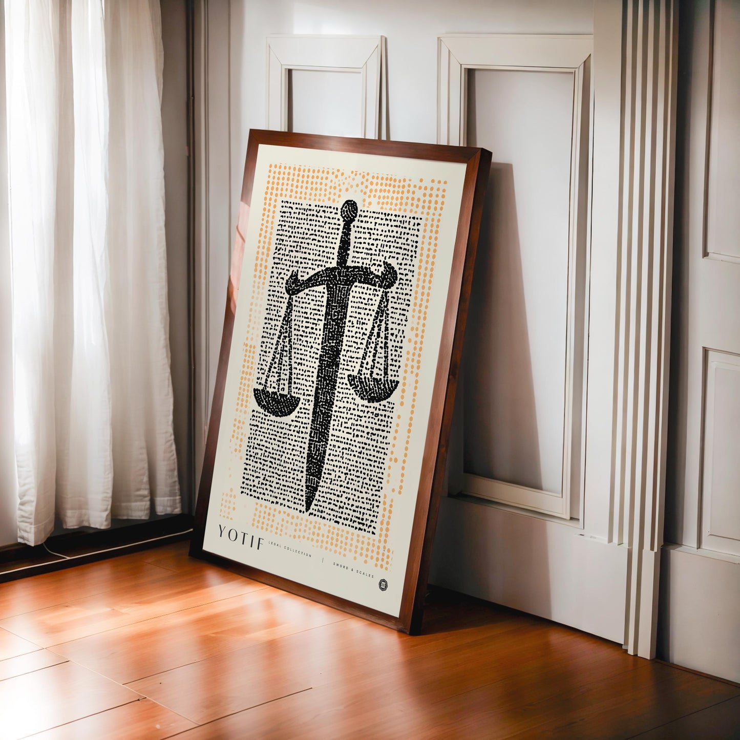 Sword & Scales Print, Law Poster, Lawyer Office Decor, Justice Wall Art, Law Student Gift, Lawyer Gift, Attorney Office Decor