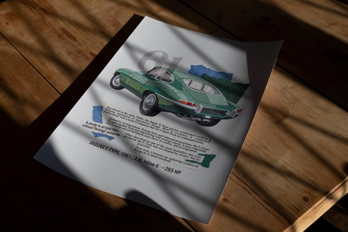 1961 Jaguar E-Type Collage