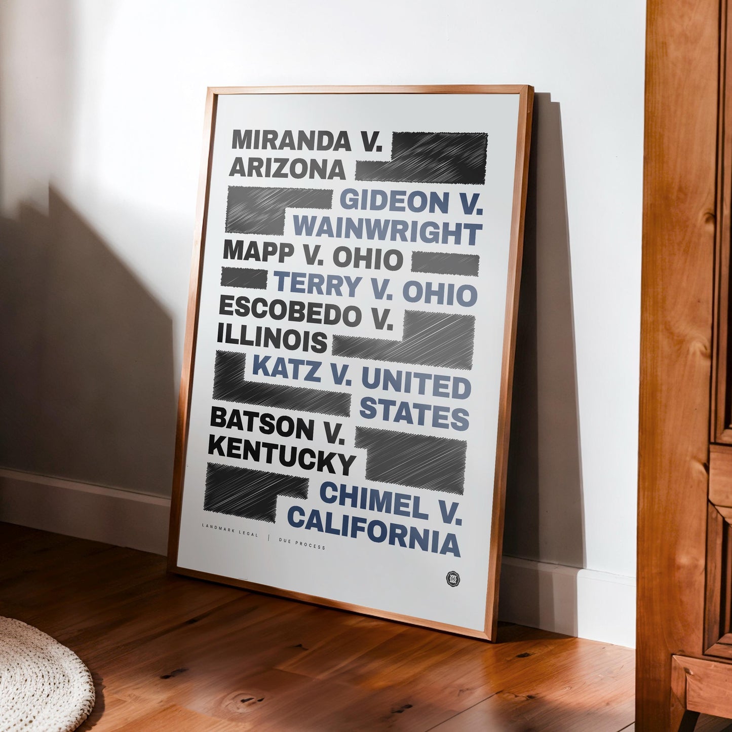 Due Process Print | Law Poster, Justice Wall Art, Lawyer Office Decor, Law Student Gift, Lawyer Gift, Attorney Office Decor, Case Law