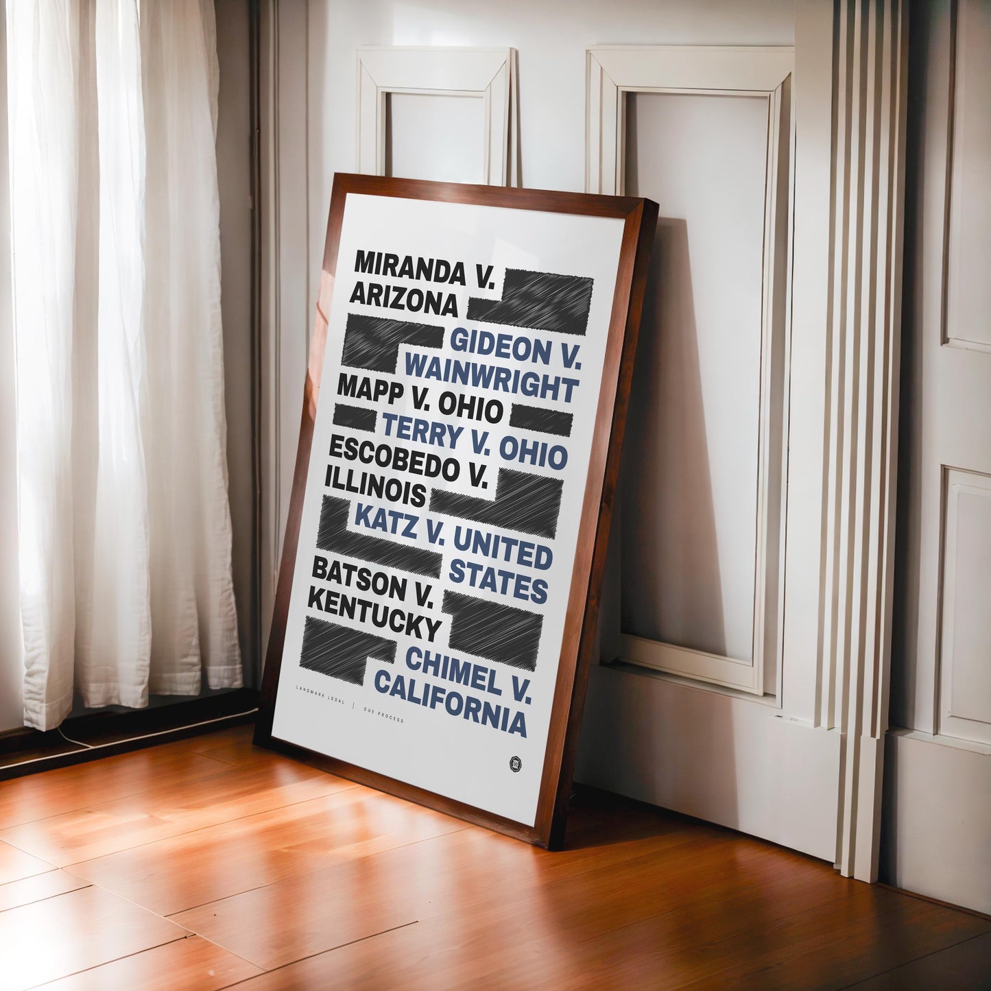 Due Process Print | Law Poster, Justice Wall Art, Lawyer Office Decor, Law Student Gift, Lawyer Gift, Attorney Office Decor, Case Law