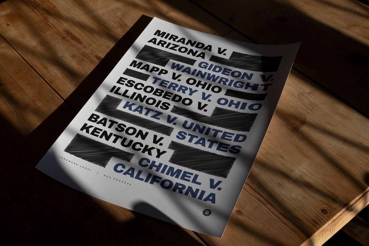 Due Process Print | Law Poster, Justice Wall Art, Lawyer Office Decor, Law Student Gift, Lawyer Gift, Attorney Office Decor, Case Law