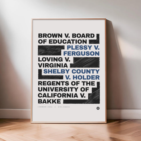 Civil Rights Print | Law Poster, Justice Wall Art, Lawyer Office Decor, Law Student Gift, Lawyer Gift, Attorney Office Decor, Case Law
