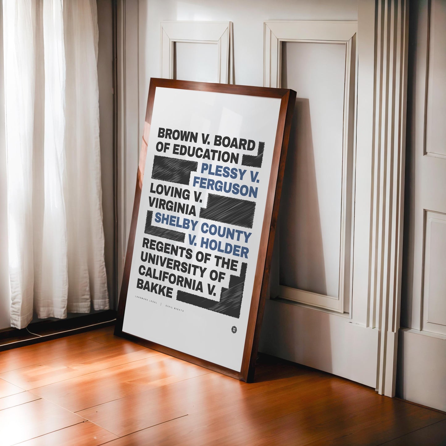 Civil Rights Print | Law Poster, Justice Wall Art, Lawyer Office Decor, Law Student Gift, Lawyer Gift, Attorney Office Decor, Case Law