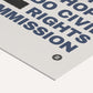 Close-up of blue and black typography on an LGBTQ rights landmark cases art print.