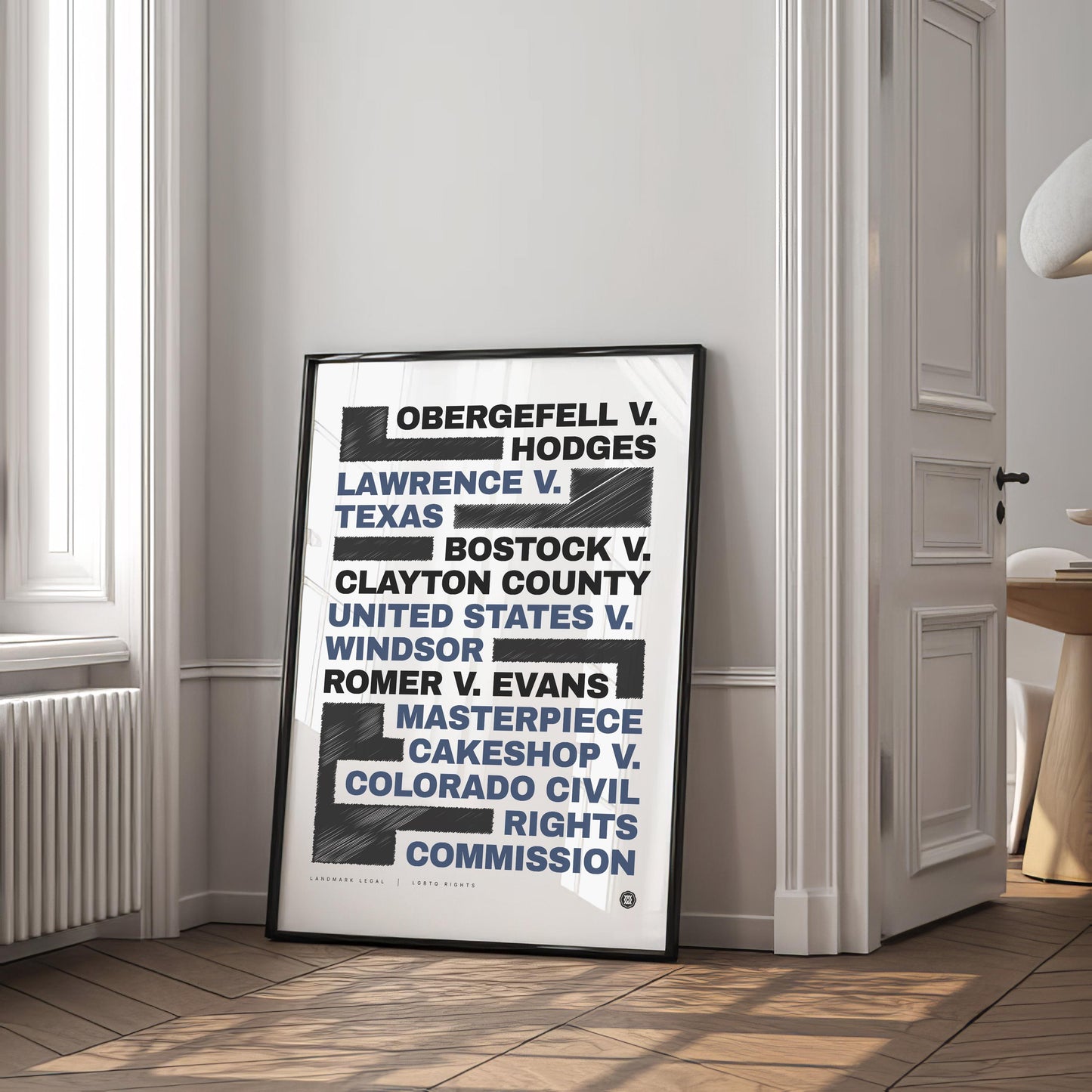LGBTQ Rights Print | Law Poster, Justice Wall Art, Lawyer Office Decor, Law Student Gift, Lawyer Gift, Attorney Office Decor, Case Law