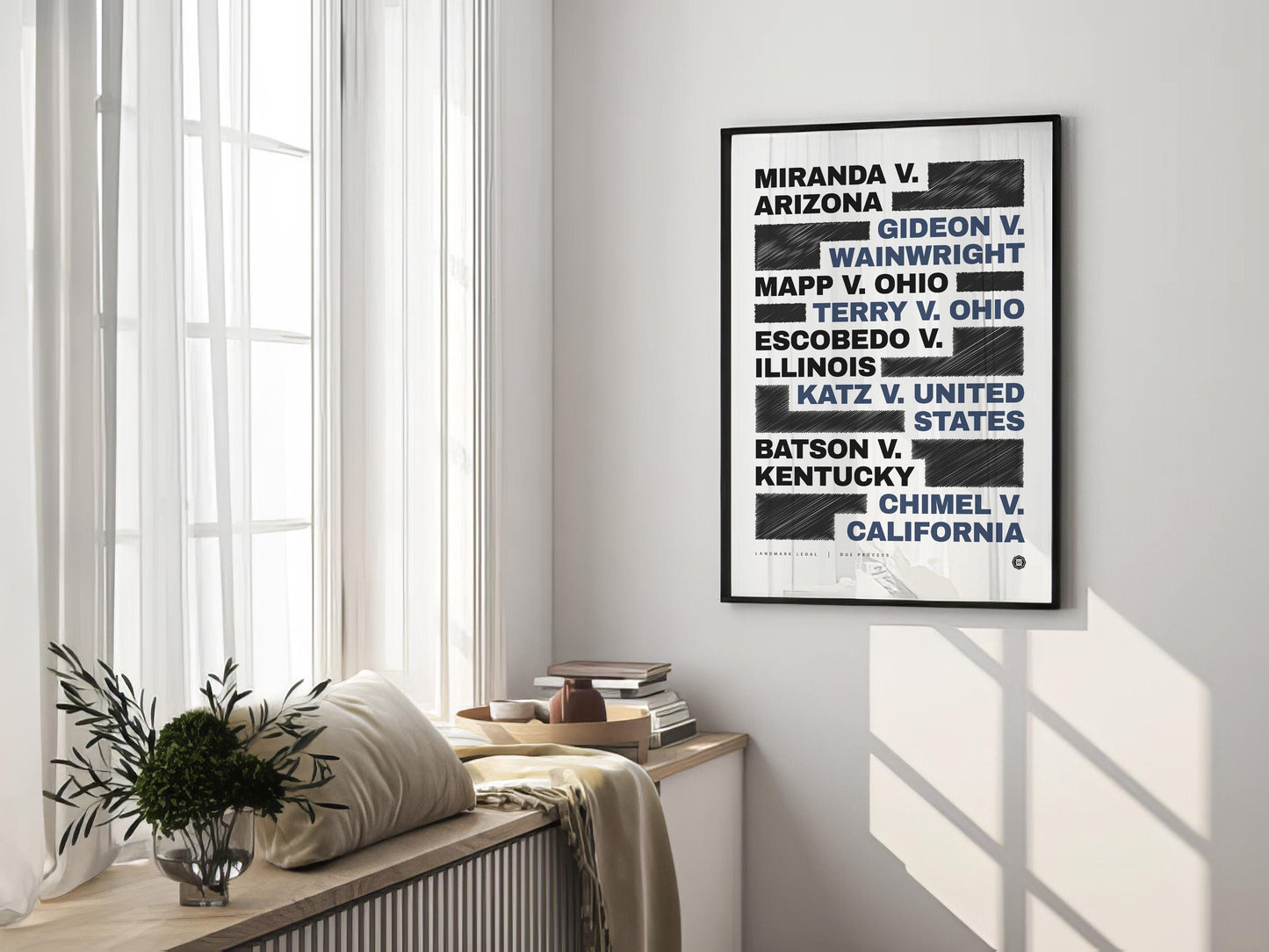 Due Process Print | Law Poster, Justice Wall Art, Lawyer Office Decor, Law Student Gift, Lawyer Gift, Attorney Office Decor, Case Law