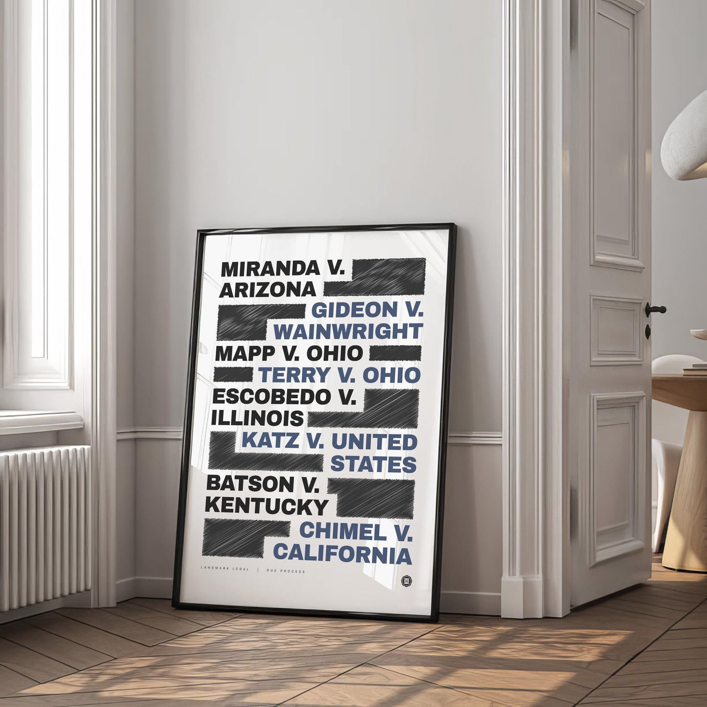 Due Process Print | Law Poster, Justice Wall Art, Lawyer Office Decor, Law Student Gift, Lawyer Gift, Attorney Office Decor, Case Law