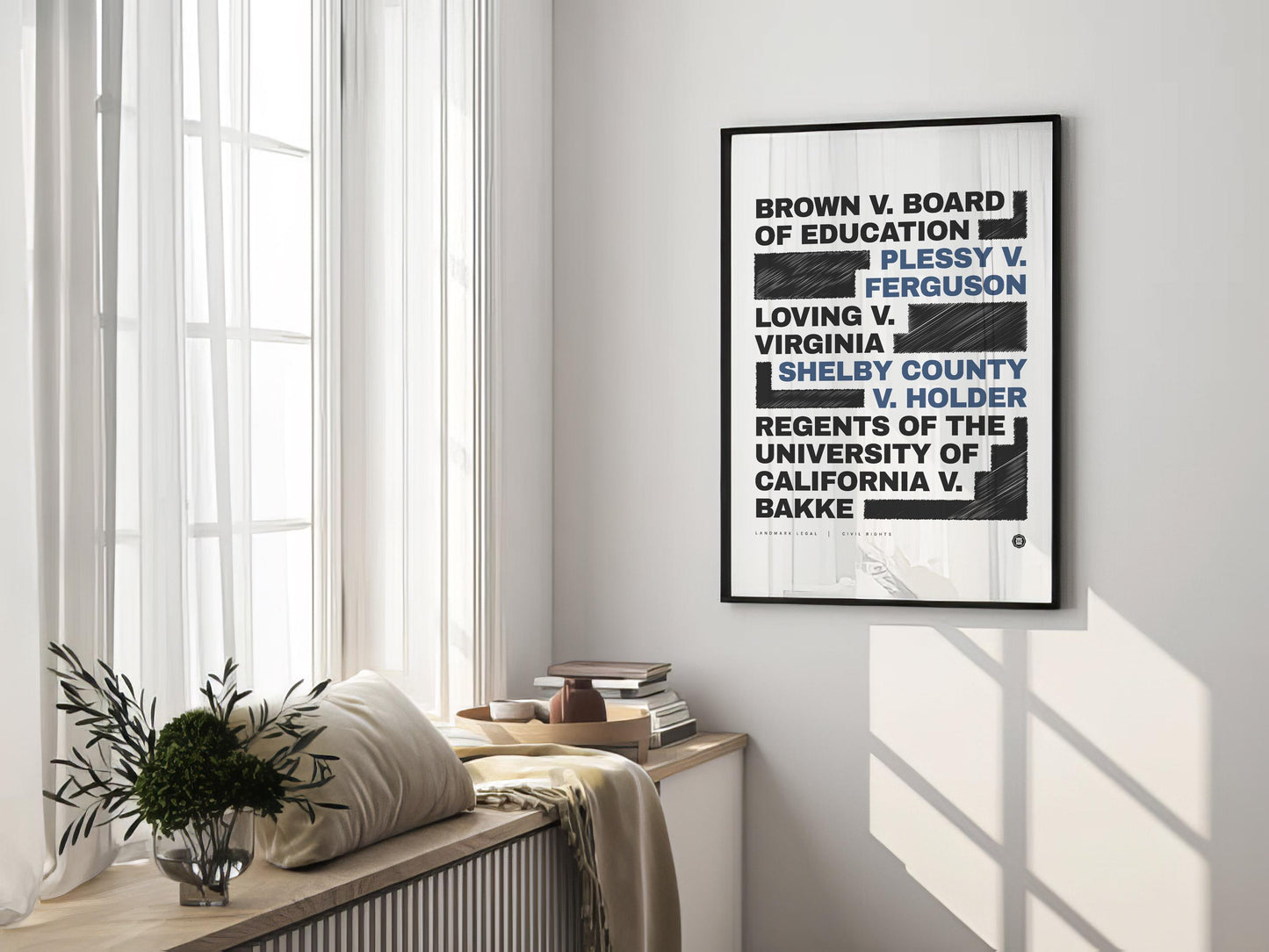 Civil Rights Print | Law Poster, Justice Wall Art, Lawyer Office Decor, Law Student Gift, Lawyer Gift, Attorney Office Decor, Case Law