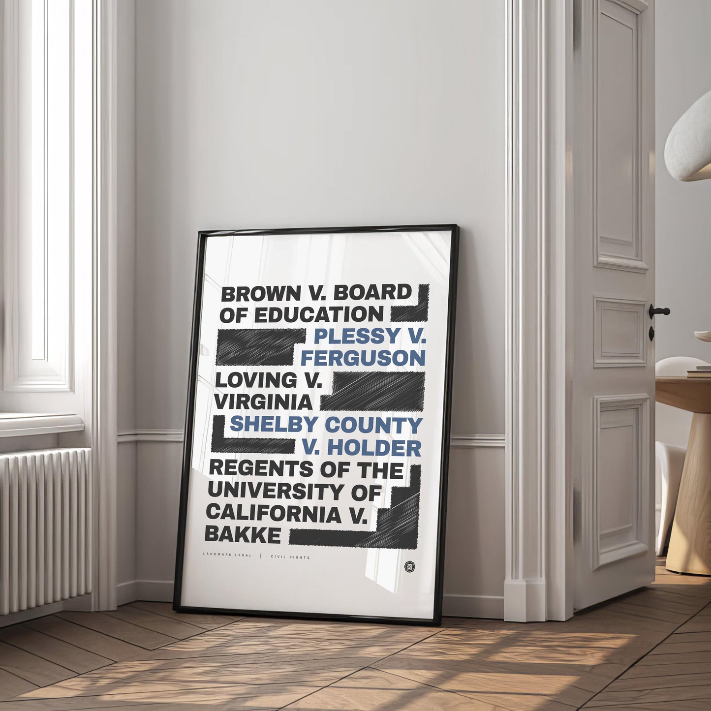 Civil Rights Print | Law Poster, Justice Wall Art, Lawyer Office Decor, Law Student Gift, Lawyer Gift, Attorney Office Decor, Case Law