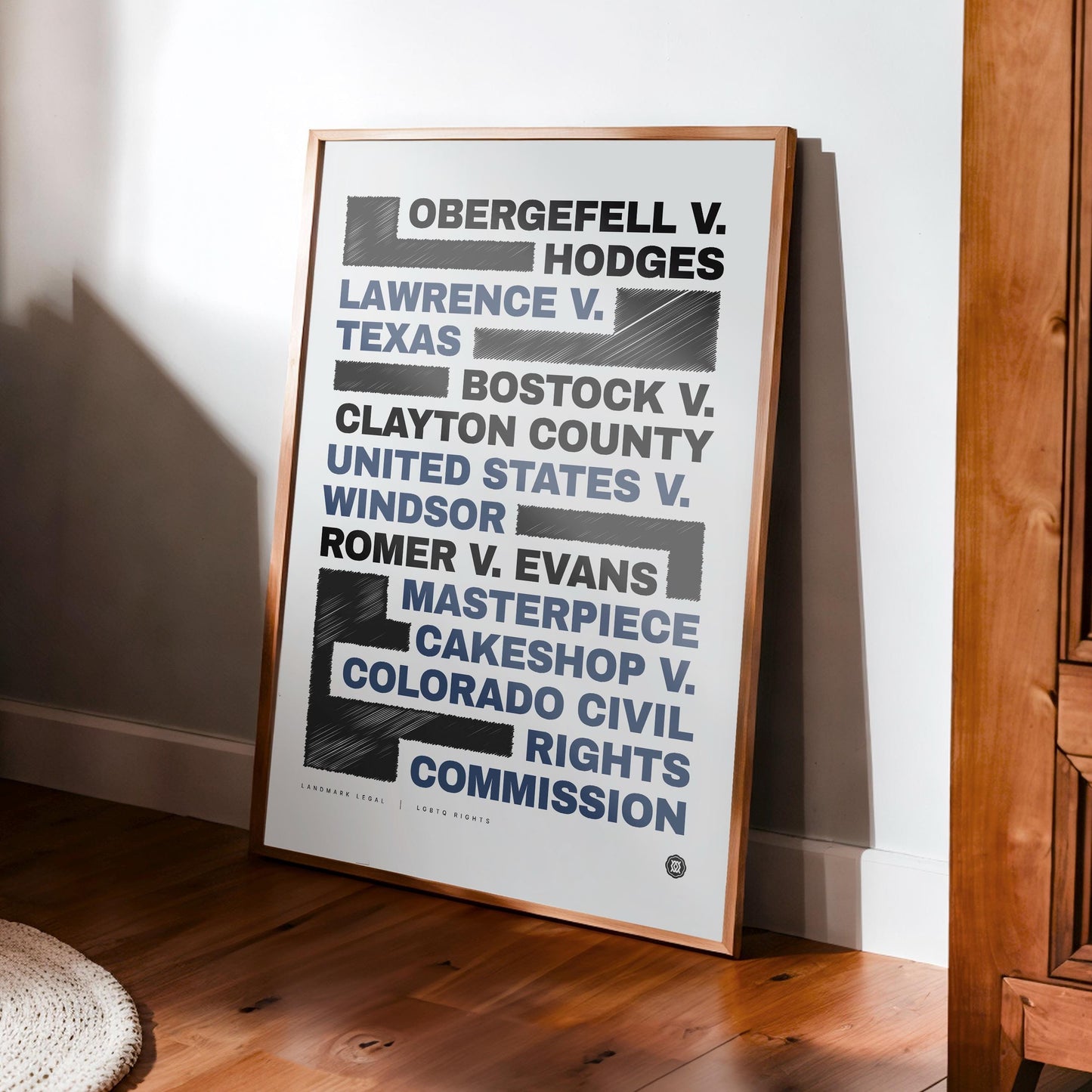 LGBTQ Rights Print | Law Poster, Justice Wall Art, Lawyer Office Decor, Law Student Gift, Lawyer Gift, Attorney Office Decor, Case Law
