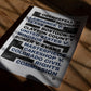 LGBTQ rights landmark cases typography art print lying on a wooden floor in window shadows.