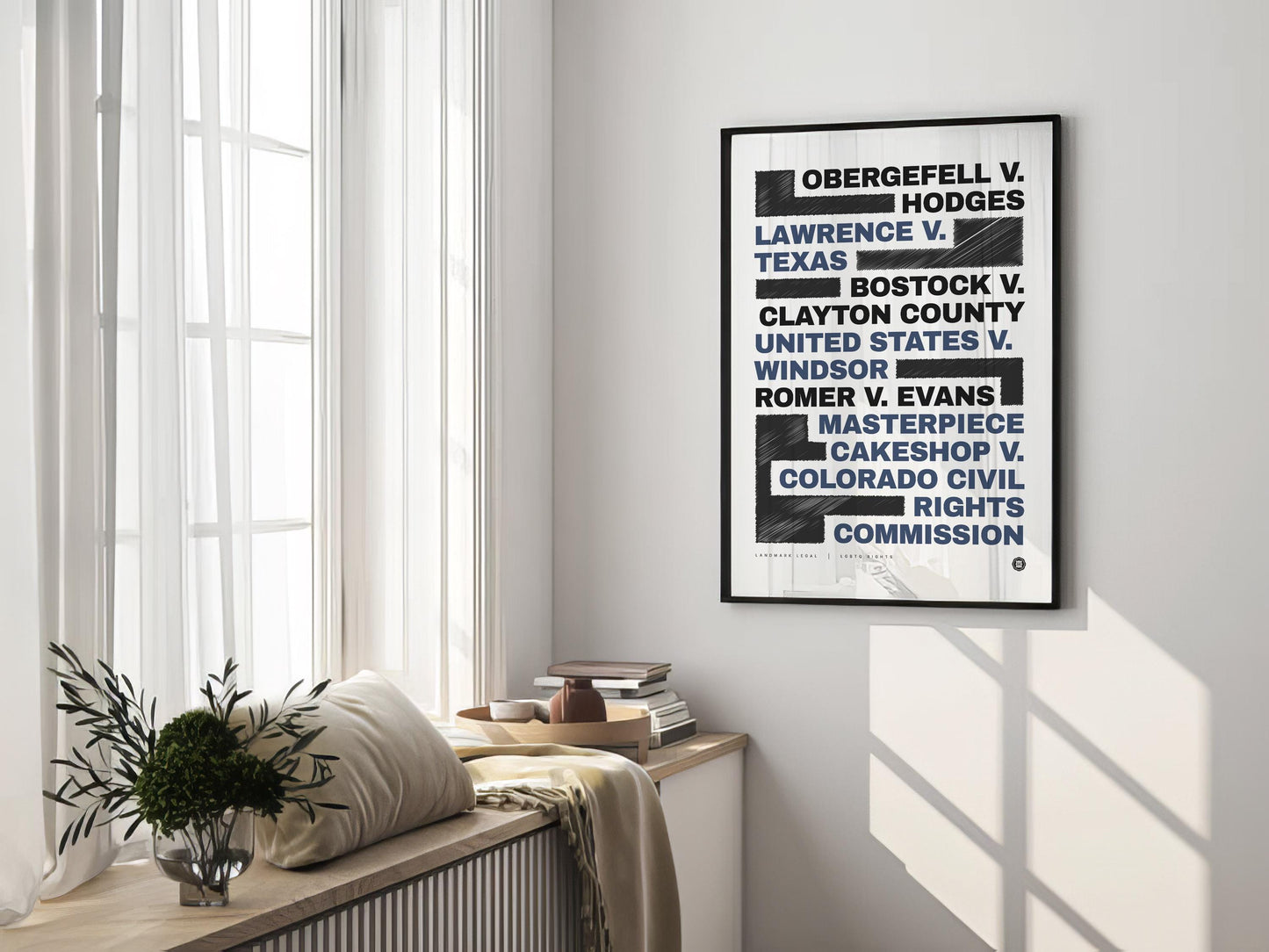LGBTQ Rights Print | Law Poster, Justice Wall Art, Lawyer Office Decor, Law Student Gift, Lawyer Gift, Attorney Office Decor, Case Law