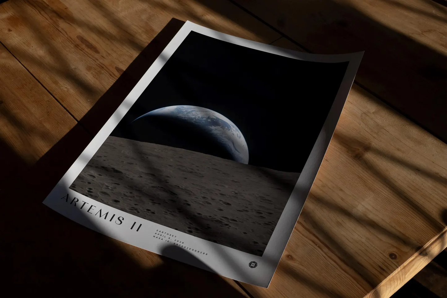 Earthset Artemis II NASA