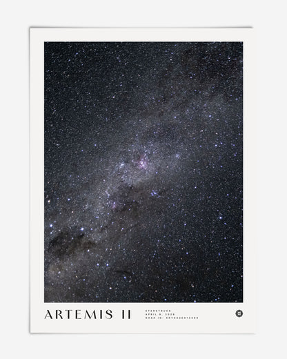 Unframed Artemis II Starstruck art print featuring a dense star field and the cloudy band of the Milky Way.