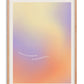Oak-framed pastel gradient art print with the words “Focus on the journey, not the destination.”