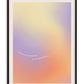 Black-framed pastel gradient art print with the words “Focus on the journey, not the destination.”