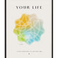 Psychology wall art print titled ‘This Moment’ for therapists or mental health spaces