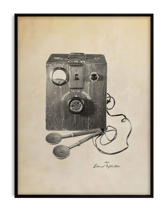 1947 defibrillator patent-inspired wall art, ideal for hospitals, cardiology offices, or medical classrooms
